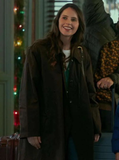 Oh What Fun 2025 Felicity Jones Trench Coat