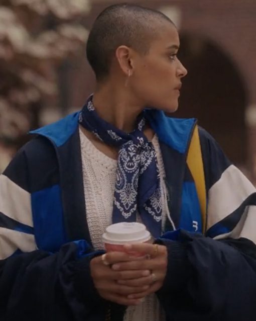 Gossip Girl Julien Calloway Blue Colorblock Jacket
