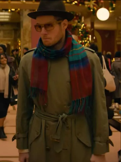 Jingle Bell Heist 2025 Connor Swindells Trench Coat