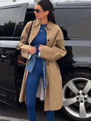 Kendall Jenner LA Brown Coat