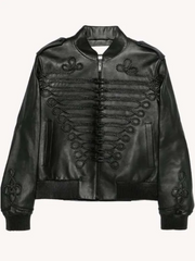 Lady Gaga 2025 Concert Black Leather Jacket