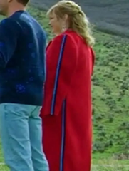 Finding Mr. Christmas S02 Melissa Peterman Red Coat