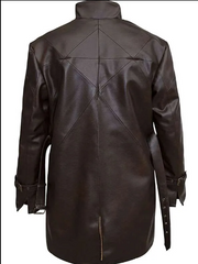 WD Brown Leather Coat