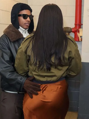 NYC Rihanna Green Cropped Jacket