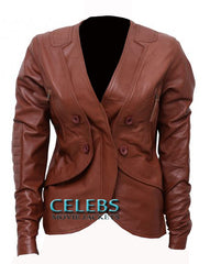 Stana Katic Castle Kate Beckett Stylish Design Coat