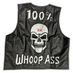WWE Stone Cold Steve Austin 3:16 Skull Leather Vest