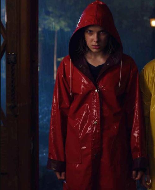 Stranger Things Season 04 Eleven Red Hooded Coat