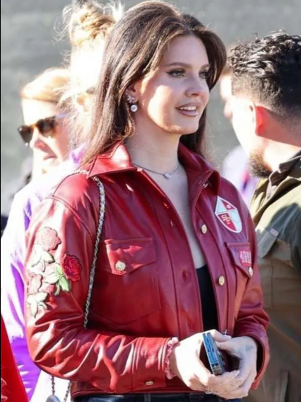 Super Bowl Lana Del Rey Leather Jacket