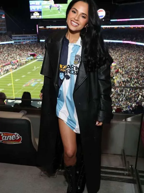 Super Bowl LX Becky G Leather Coat
