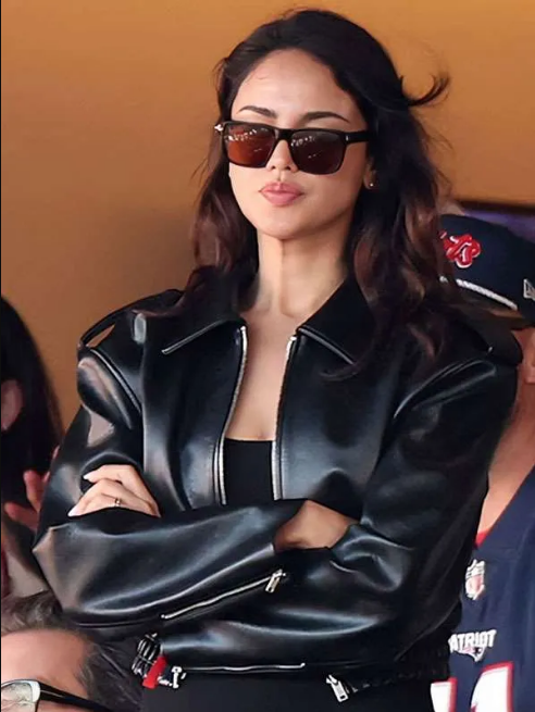 Super Bowl Eiza Gonzalez Leather Jacket