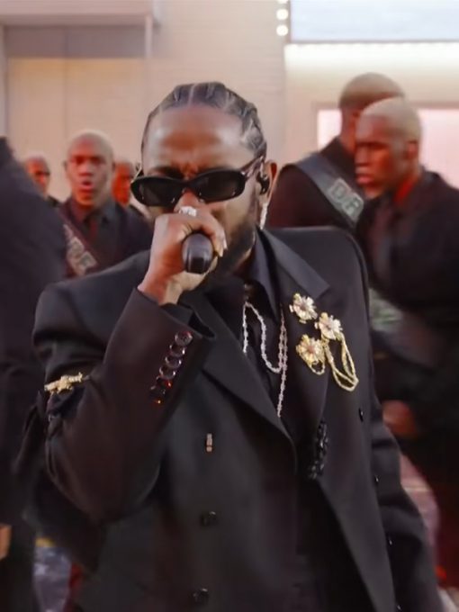 kendrick Lamar Super Bowl Halftime Black Blazer