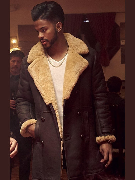 Superfly Trevor Jackson Shearling Coat