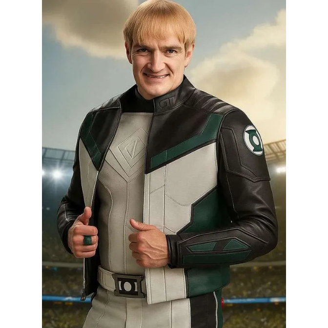 Superman Guy Gardner Leather Jacket