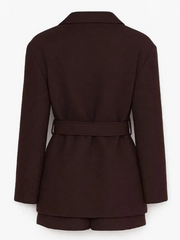 Sydney Sweeney Brown Coat