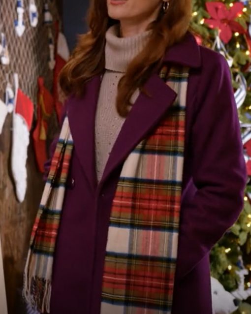 Nantucket Noel Sarah Power Purple Coat