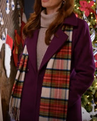Nantucket Noel Sarah Power Purple Coat
