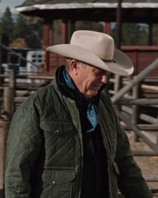 Yellowstone John Dutton Green Quilted Jacket