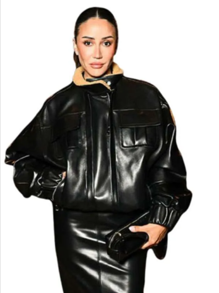 NYFW 2026 Tamara Kalinic Black Leather Jacket