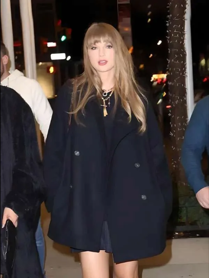 NYC Taylor Swift Black Winter Coat