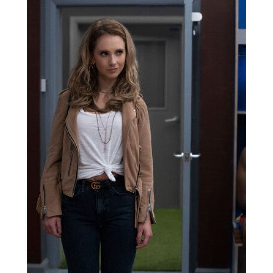Ted Lasso Keeley Jones Brown Leather Jacket