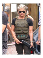 Terminator Reboot Linda Hamilton (Sarah Connor) Leather Vest