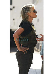 Terminator Reboot Linda Hamilton (Sarah Connor) Leather Vest