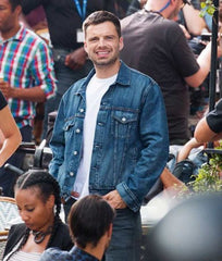The 355 Sebastian Stan Denim Jacket