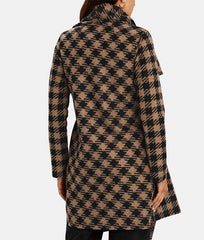 The Equalizer 2021 Melody Chu Houndstooth Coat