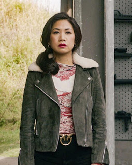 The Equalizer Melody Bayani Suede Jacket