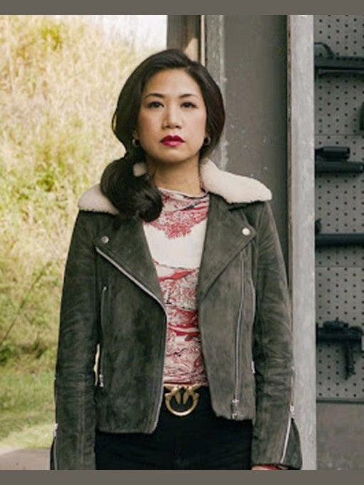 The Equalizer Melody Bayani Suede Jacket