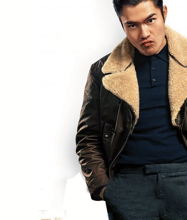 The Gentlemen Henry Golding Leather Jacket