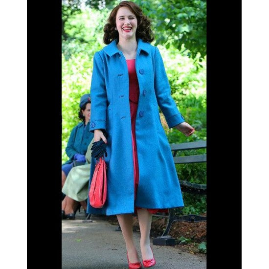 The Marvelous Mrs. Maisel SO4 Rachel Brosnahan Blue Coat