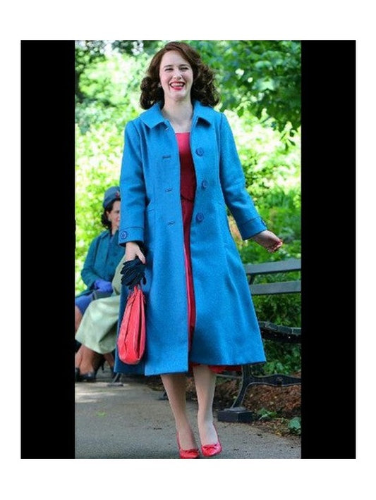 The Marvelous Mrs. Maisel SO4 Rachel Brosnahan Blue Coat