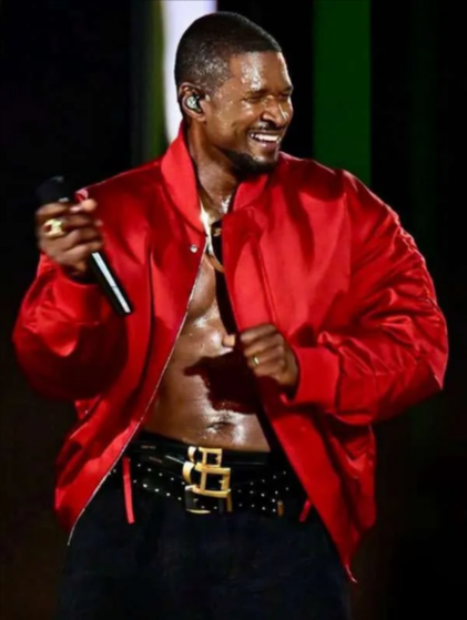 Usher The R&B Tour Red Bomber Jacket