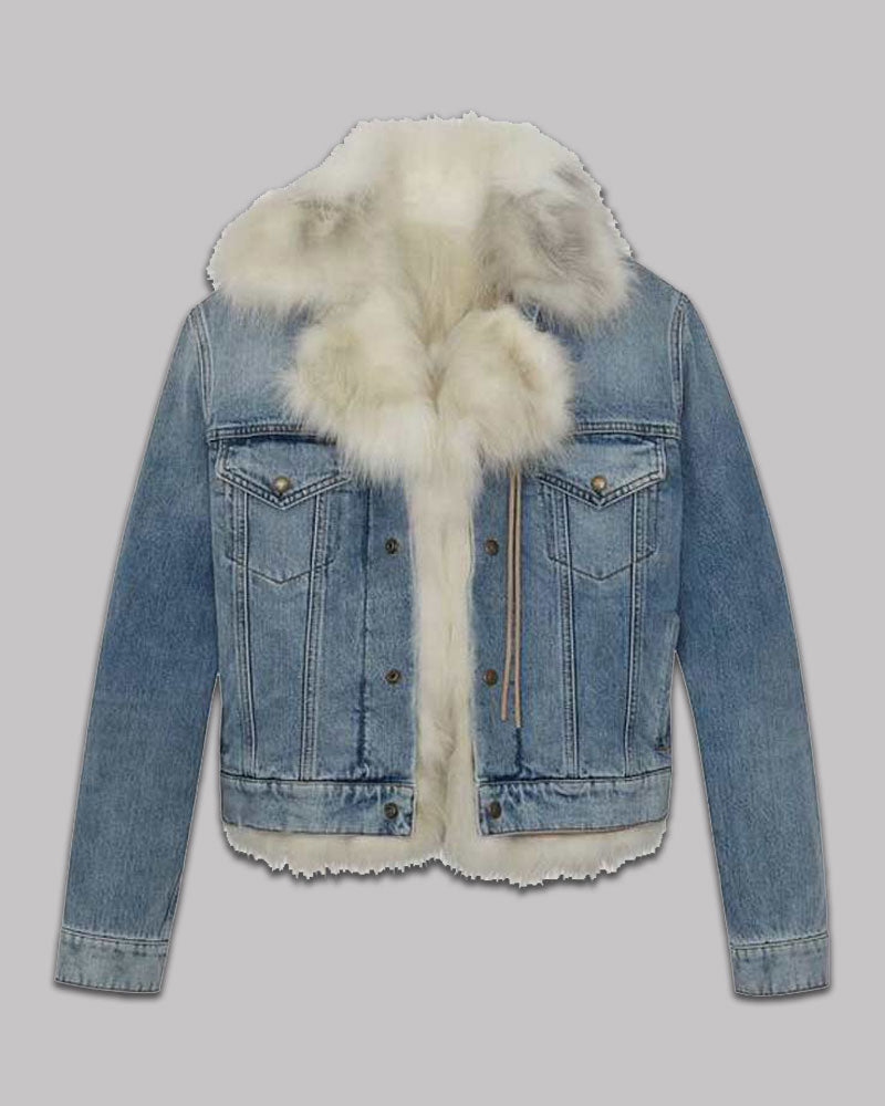 The Real Housewives of Salt Lake City Fur Denim Jacket