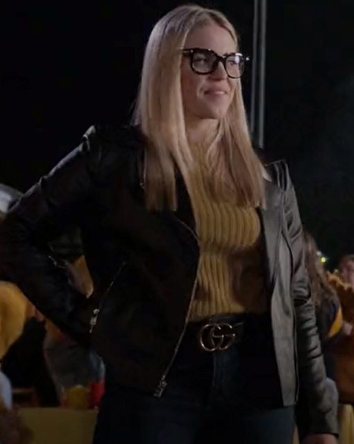 The Sex Lives of College Girls Black Leather Jacket