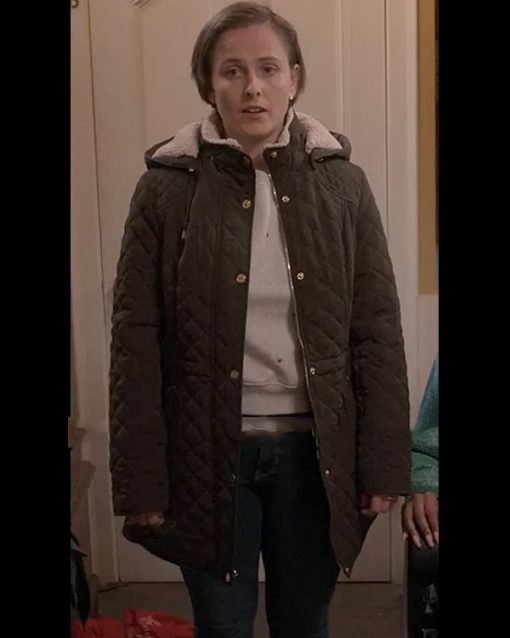 The Sex Lives of College Girls Kimberly Finkle Green Quilted Jacket