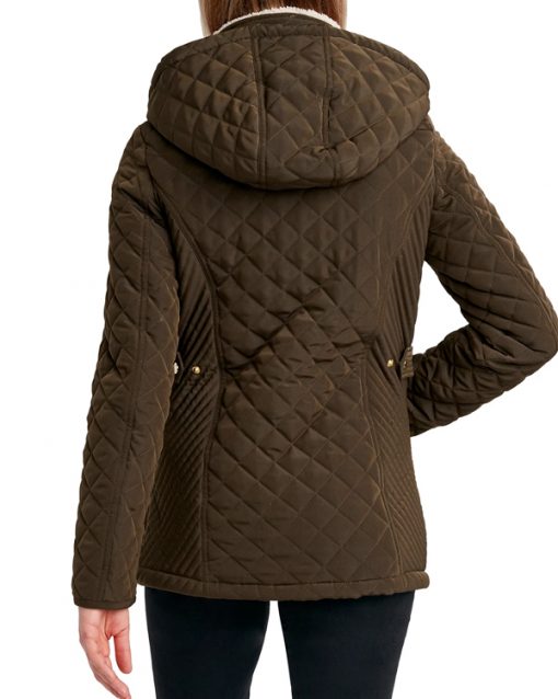 The Sex Lives of College Girls Kimberly Finkle Green Quilted Jacket