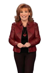 The View Joy Behar Red Leather Jacket