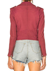 The Woman In The House Season Lisa Red Leather jacket