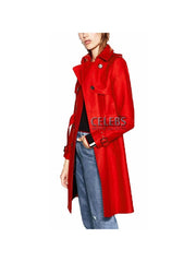 Riverdale Polly Cooper Double Breasted Red Trench Coat