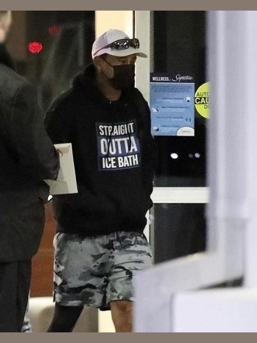 Tiger Woods Straight Outta Ice Bath Hoodie
