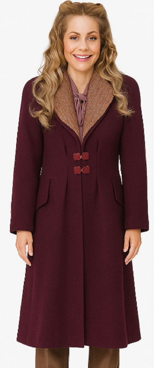 Timeless Tidings of Joy Candace Cameron Bure Purple Coat