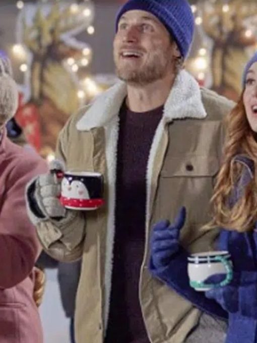 Tis the Season to be Merry Travis Van Winkle Brown Cotton Jacket
