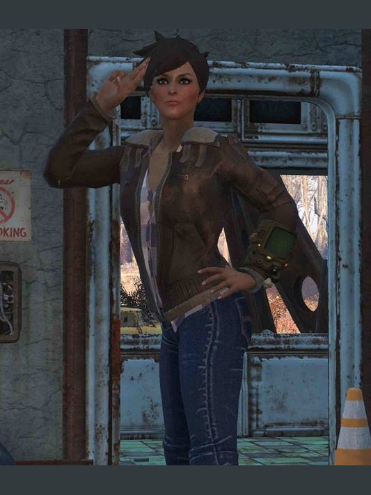 Tracer Fallout 76 Leather Jacket