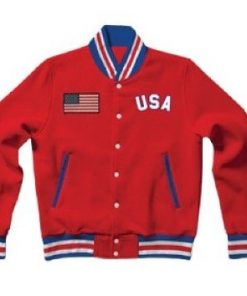 Letterman United States Red Jacket
