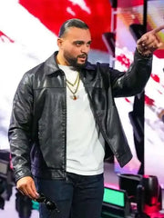 WWE Mike Santana Black Leather Jacket
