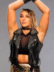 WWE Rhea Ripley Studded Vest