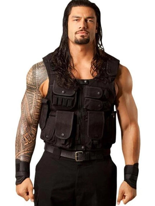 WWE Roman Reigns Tactical Black Vest