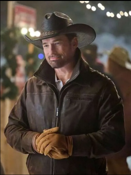 A Royal Montana Christmas Warren Christie Leather Jacket